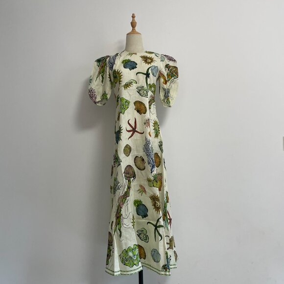 ALEMAIS Shell Fish Flared Dress - Picture 5 of 16